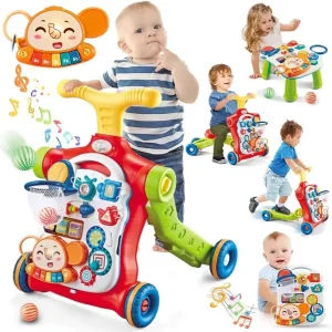 VATOS Baby Walker 5 in 1 Sit-to-Stand Learning Scooter Balance Bike