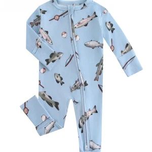 POSHTOT  Baby pajamas two-way zipper 0-2 years romper. Baby jumpsuit.