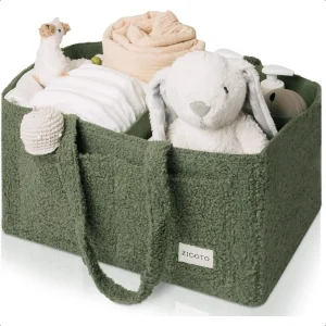 Beautiful Diaper Caddy Organizer Easily Holds Diapers Wipes and Other Baby Necessities