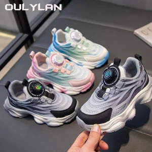 Fashion Kids Skate Shoes Leather Sneakers Soft Soled Outdoor Walking Shoes Trendy Casual Children Shoes