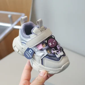 Boys Girls Soft Sneakers Kids Fashion Design Walking Shoes Non-slip