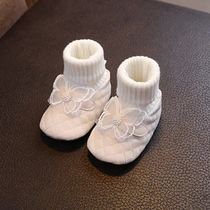 Infant Girls Sparkly Mary Jane Flats Shoes with Bowknot