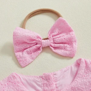 Infant Floral Print Ruffle Sleeve Bodysuit with Matching Headband