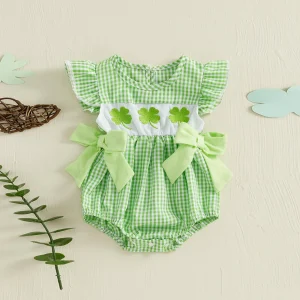 Newborn Floral Romper Daddy's Flower Jumpsuit Kids Toddler Bubble One-piece Clothing