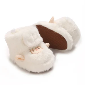 Baby Winter Boots – Animal Print, Soft Sole, Non-Slip